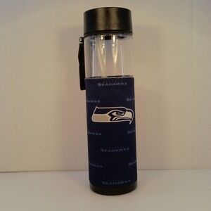SEATTLE SEAHAWKS Water Bottle Unisex One Size Blue Excellent Travel‎ Sleeve